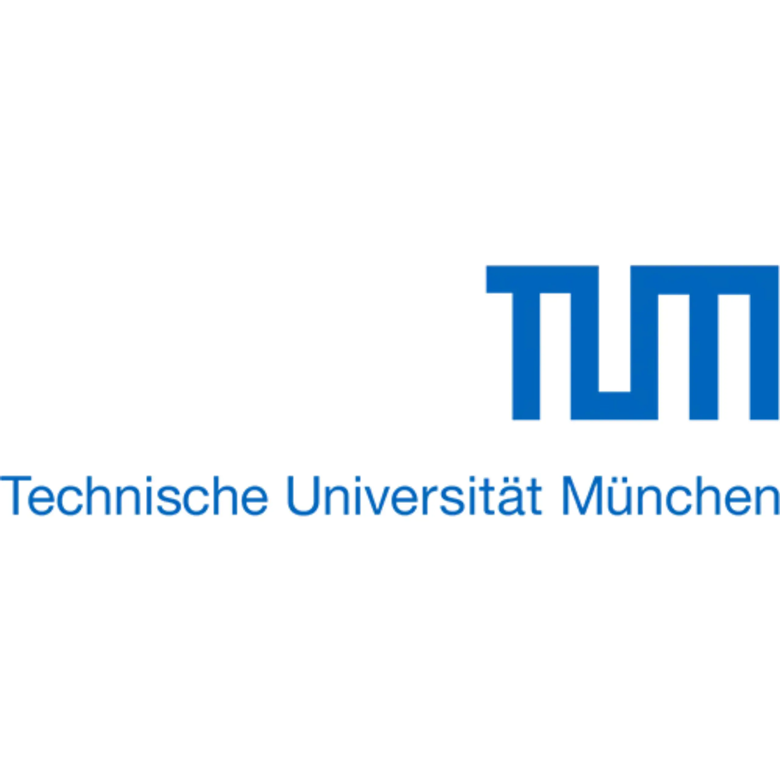 Technische Universität München text and block logo.
