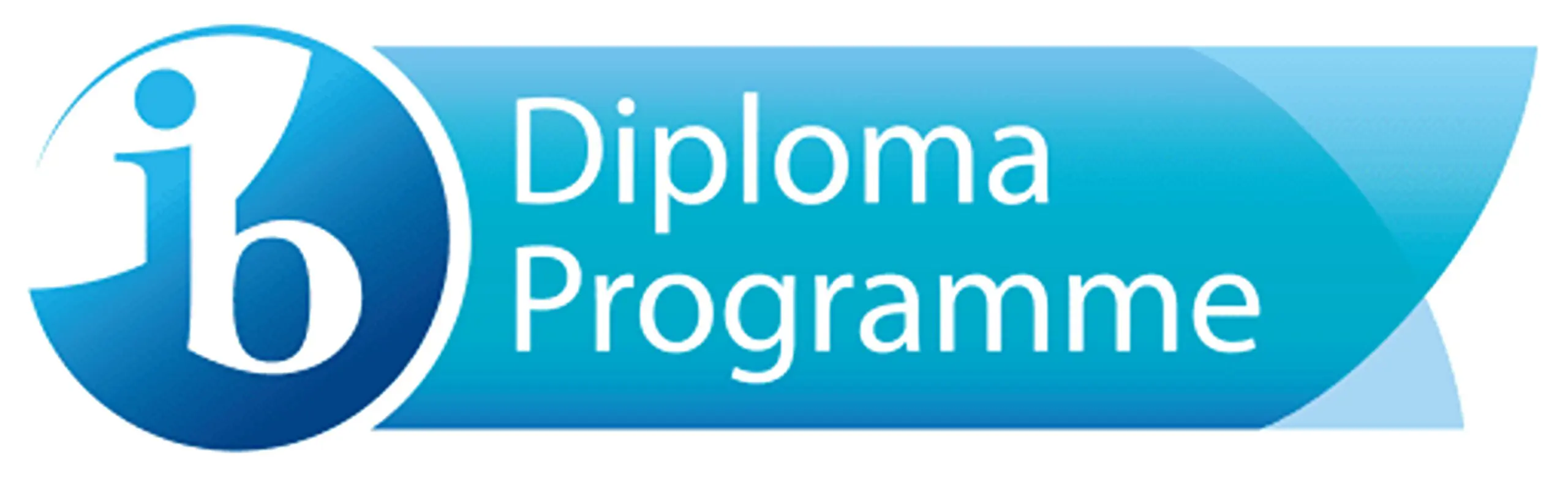 IB Diploma Programme DP logo in light blue