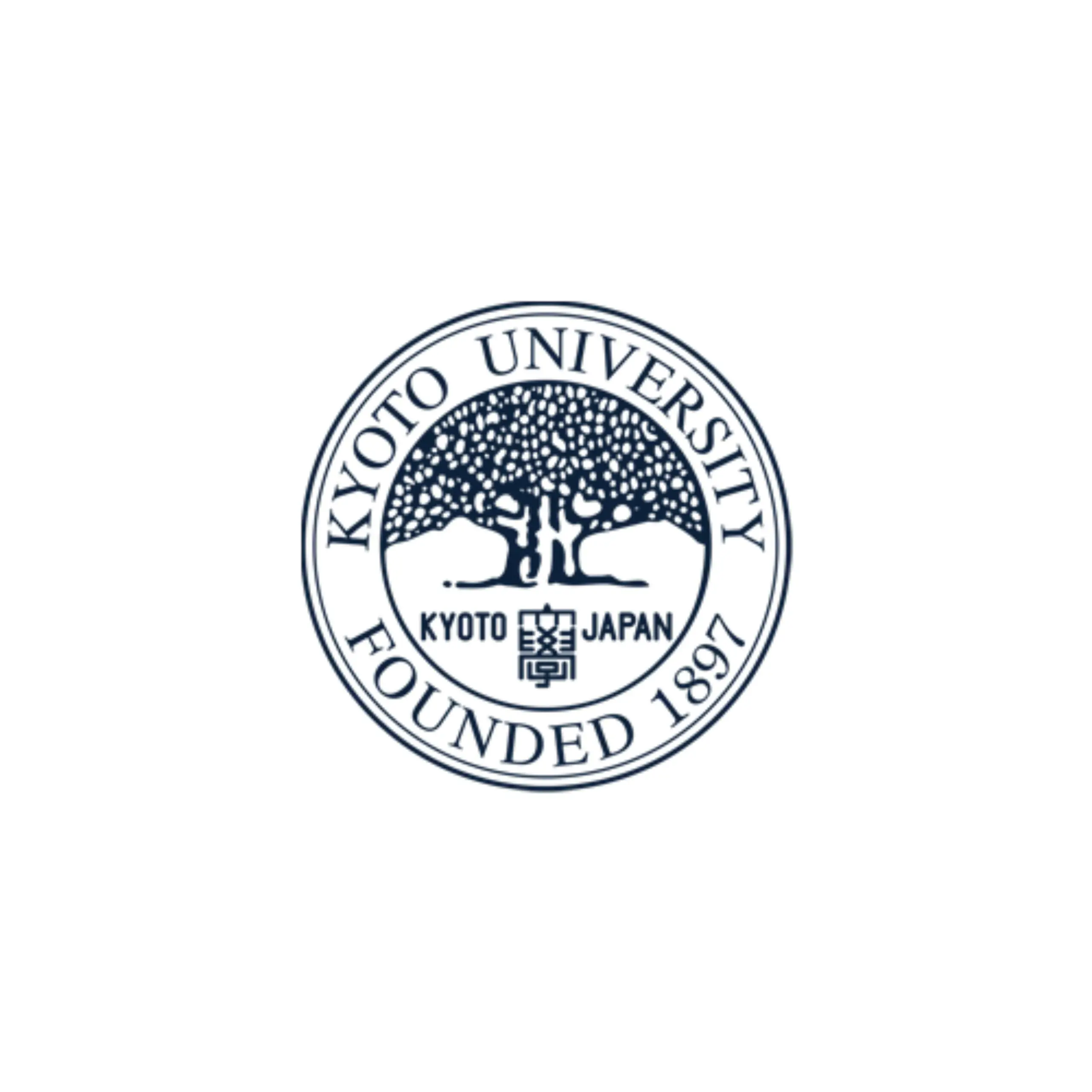 Kyoto University circular seal logo.